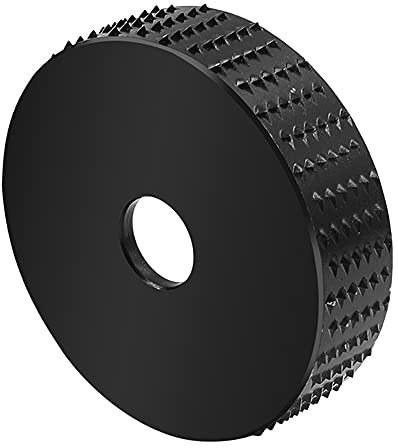 Disco per intaglio del legno, disco abrasivo per utensili rotanti per levigatura angolare in legno, disco abrasivo per smerigliatrice angolare (Nero)