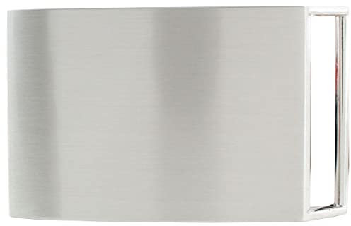 BELTINGER Gürtelschnalle 4,0 cm | Buckle Wechselschließe Gürtelschließe 40mm Massiv | Wechselgürtel bis 4cm | Silber