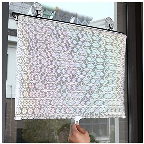 Sonakia Sonnenschutzrollos, Verdunklungsrollos Für Dachfenster, Fensterrollos Mit Saugnäpfen, Temporäre Jalousien, Verdunkelungsvorhang 40x125/58x125cm, Ohne Bohren,50x125cm/20 * 49in