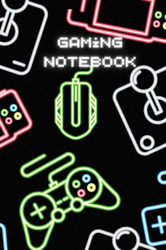Gaming Notebook - Gamer Journal - Neon Gamer Notebook - Neon Journal