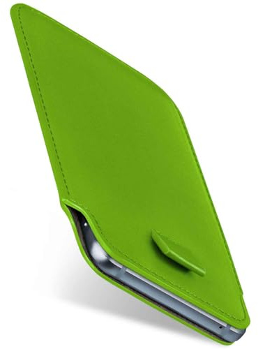 moex Slide Case für iPod Touch (5. Generation) Handytasche zum Einstecken Ultra dünn, Einsteckhülle Holster Hülle PU Leder, Sleeve Etui Handyhülle mit 360 Grad Komplettschutz, Grün