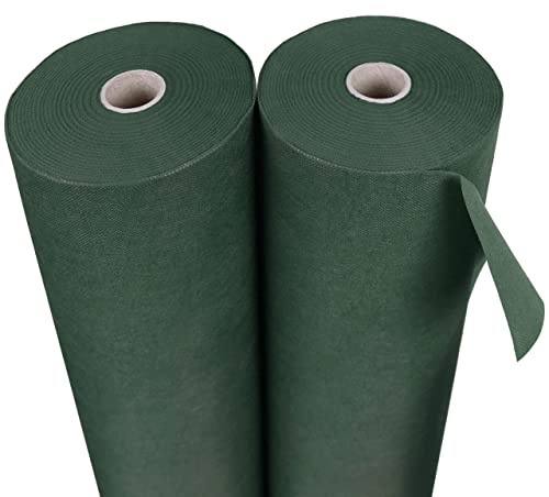 sarcia.eu Gartenvlies gegen Unkraut, Unkrautvlies Unkrautfolie Unkrautschutzvlies Grün 150g/m² mit hoher UV-Stabilisierung reißfest 1.6 m 25 m