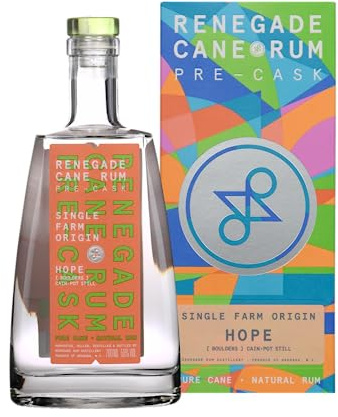 RENEGADE - Pre Cask Hope Pot Still - Rhum Pur Jus de Canne - 50% Alcool - Origine : Grenade - Notes de Vanille & Cacao - 70 cl
