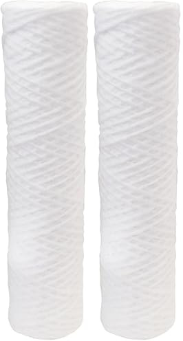 AQUAWATER - 104190 - Cartouche bobinée 5 microns - 6 mois - En amont d’un filtre au charbon actif ou au polyphosphate - 0.260 kg - Bobinée (Lot de 2)