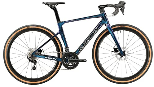 KABON Carbon Gravel Rennrad, T800 Kohlefaser Rahmen mit R8000 22 Gang Scheibenbremse 40C Gravel Reifen Rennfahrrad für Unisex Erwachsene