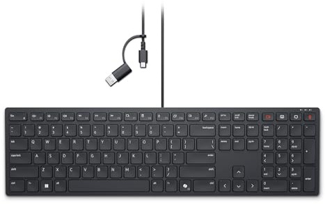 Dell Wired Collaboration Keyboard KB525C, Programmable
