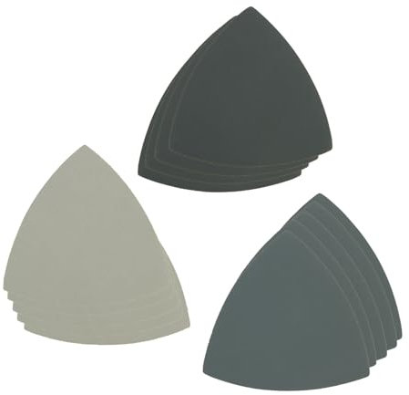 15 pezzi di carta vetrata triangolare, levigatrice a delta, carta vetrata, set fine 800/1500/3000, grana 3-1/2 pollici