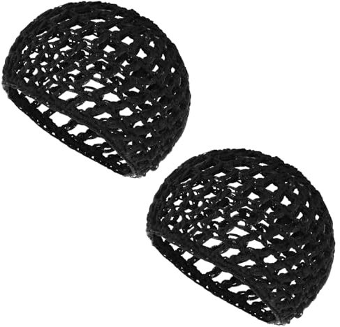 YUXIANLB Cuffia per capelli in maglia lavorata all'uncinetto, morbida rayon, traspirante, per dormire, doccia, trucco, copertura spessa, notte, casa, viaggi, accessori
