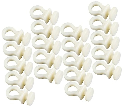 HOMOCONO Rouleau pour Rail à Rideaux Silencieux 11x23mm en Matériau Solide Polyamide 50 Pièces Accessoires pour Rideaux Draperies Et Voilages Usage Intérieur