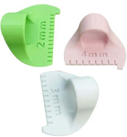 3 pezzi di set professionale di righelli per trapuntatura da cucito, modelli di cucito a mano, ausilio per il patchwork a mano, per la misurazione dei tessuti, set di righelli manuali per cucito