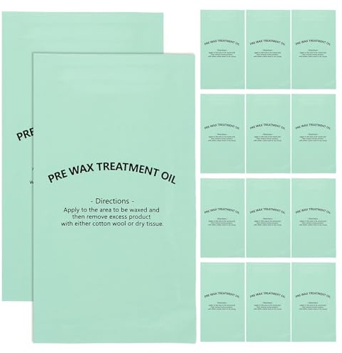 Mipcase 50 Pièces Lingettes Pré-dépilation Nettoyantes et Démaquillantes Individuellement Emballées Pour Préparer la Peau et Éliminer Huiles Épilation