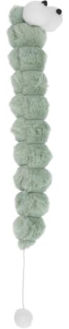 Mobestech Peluche Interactive pour Chat avec Herbe à Chat Coussin Moelleux Long en Peluche Douce D’Intérieur Accessoire Antistress et Félins Adultes