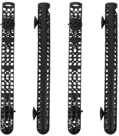 Abaodam 4pcs Aquarium Heater Protective Cover Plastic Guard for Submersible Heater Detachable Sleeve Guard Protector for Fish Tank