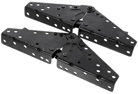 2 Stück Schwarze Klappscharniere For Sofas, Verstellbare Winkel, Klappbare Bettgelenke