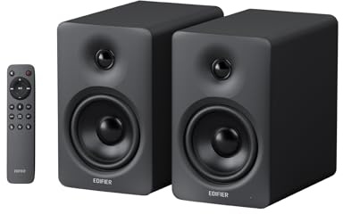 Edifier M90 Computer Speakers, 100W RMS Desktop Speakers, Hi-Res Audio, LDAC,Bluetooth 6.0 Compact Speaker, HDMI eARC/Optical/USB-C/AUX Input, SUB Out Powered Speakers, Remote Control for TV/PC-Black