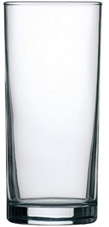 Arcoroc HiBall Glasses 340 ml/12 oz (Pack of 48), Clear, Glasswasher Safe, Large Pack of Hi Ball Glasses, Size: 147(H) x 66(Dia)mm, Highball Cocktail Juice Water Tall Drinking Tumblers, S060