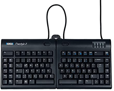 Kinesis Freestyle2 QWERTZ USB Tastatur, Schwarz