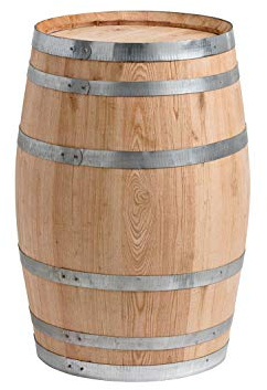 Temesso 100 Liter Holzfass, neues Fass, Weinfass aus Kastanienholz (Fass unbehandelt geschlossen)