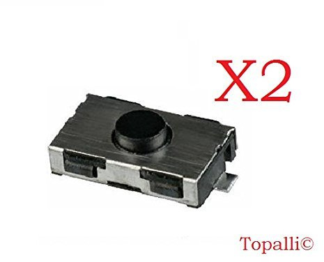 ©TOPALLI Uppsättning av 2 strömbrytarknapp fjärrnyckelringar för Peugeot 107 206 307 406 Citroen C3 C2