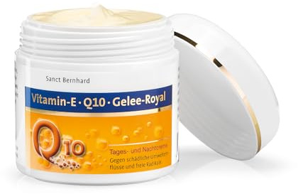 Sanct Bernhard Q10 Gelee-Royal-Creme mit Vitamin E, Coenzym Q10, Gelee-Royal, Jojobaöl, Honig 100 ml