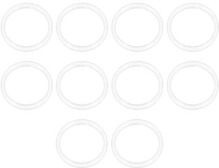 sourcing map 10 Stk. Silikon O-Ring VMQ Dichtungsring 32mm AD 26mm ID 3mm Breite Weiß