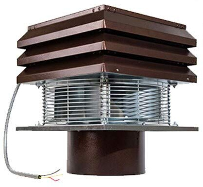 Gemi Elettronica Extracteur De Fumée pour Conduit Rond 25 cm 250 mm pour Cheminée Ventilateur De Radial Chapeau Aspirateur Extracteur Électrique De Fumées pour Poêle Thermique Barbecue Modèle Base