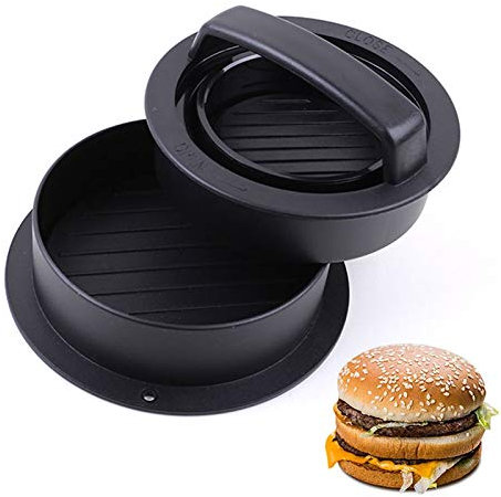 tooloflife 3 in 1 Burger Press, Stuffed Hamburger Maker for BBQ Non-Stick Sliders Beef Burger Press for DIY Stuffed Burger