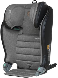 Casualplay Backfix i-size Silla de coche para niños de 3 a 12 años, de 100 a 150 cm, con isofix. Reduce el mareo. Light grey.