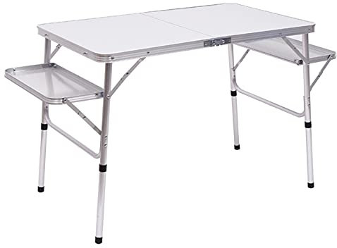 Outdoor Küche Camping Schränke Tragbarer Klappbarer Camping-Küchentisch Im Freien, Höhenverstellbarer Outdoor-Campingtisch, Strandreise Partyzelt Grilltisch, 37,8X23,6X27,6