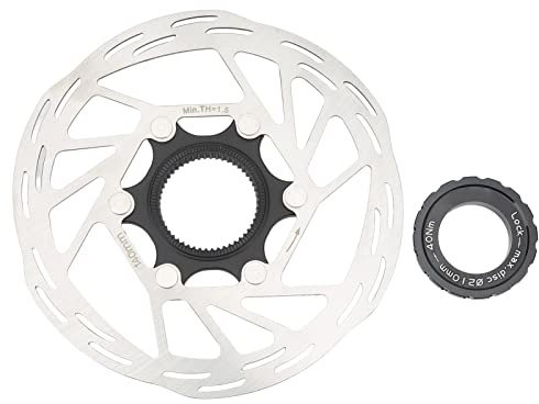 Alomejor 140 Mm Bremsscheibe, Edelstahllegierung, Ausgehöhlte Mountainbike-Centerlock-Bremsscheibe für Radfahren