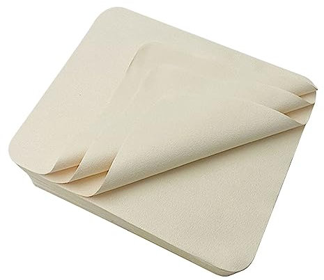 20 Stück große vorgeschnittene Fensterleder zum Glätten von Topf, Fensterleder-Töpferwerkzeugen, Chamois-Tuch, Töpferwerkzeuge, weiches Fensterleder-Tuch, Keramik-Trimmwerkzeuge (17 x 14 cm)