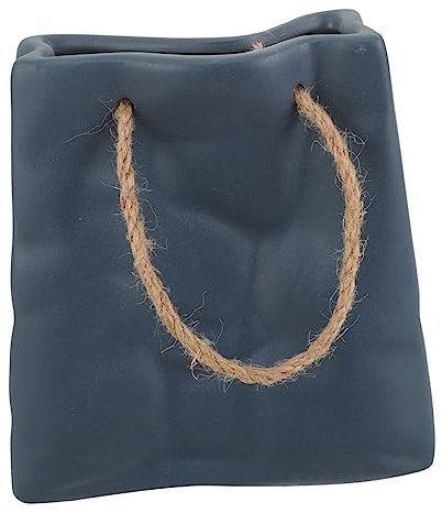 CHILDWEET Kreative Keramik Geldbörsen-vase für Blumen Moderne Deko für Wohnzimmer und Büro Einzigartige Blumenvase mit Stabiler Basis Stilvolle Tischdeko für Trockene Blumen und Arrangements