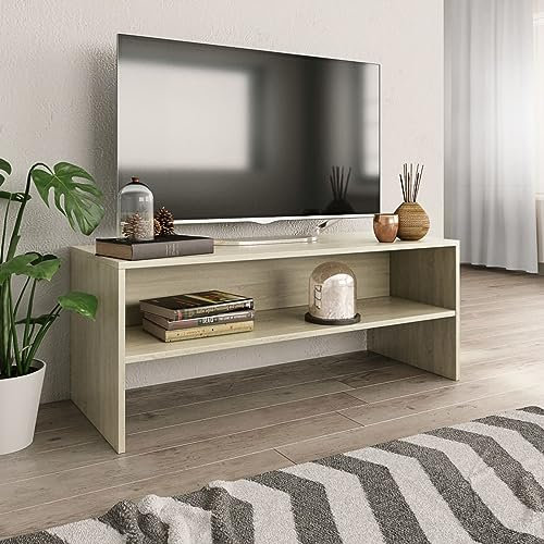 ARKEM TV-Schrank Sonoma-Eiche 100x40x40 cm Holzwerkstoff Fernsehtisch Hoch