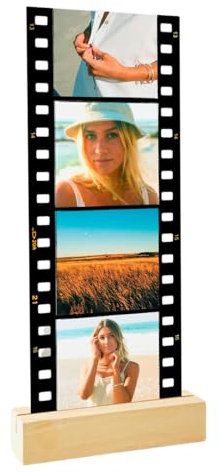SAME DAY SHIP Retro Photo Film Roll Memory Film Plaque with Stand - Custom Photo Print Gift for Bestie Keepsake Gift for Anniversary Sister Couples Wife Gifts, Valentines Day