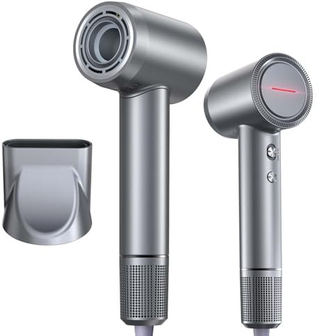 Professioneller Brushless-Haartrockner, Ionen-Haartrockner, für Reisen, lockiges Haar, leistungsstark, leise, 200 Millionen Ionen, bürstenloser Motor mit 11.000 U/min