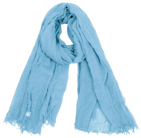 Van Der Rich ® - Bufanda Cuello Arrugado Hombre Mujer (26-Cielo, TU)
