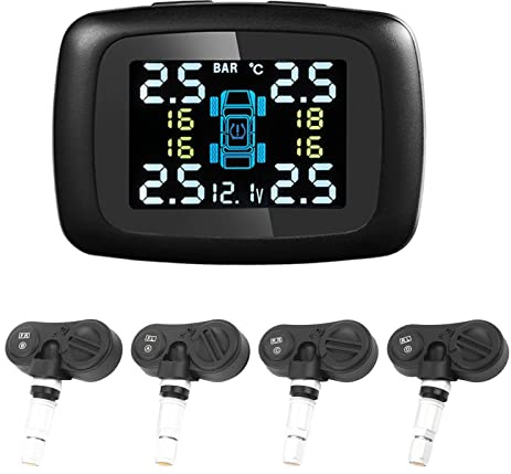 Auto Intelligentes TPMS-Zigarettenanzünder-Reifendruckkontrollsystem 4 Interne Sensoren für Uni für Versalautos