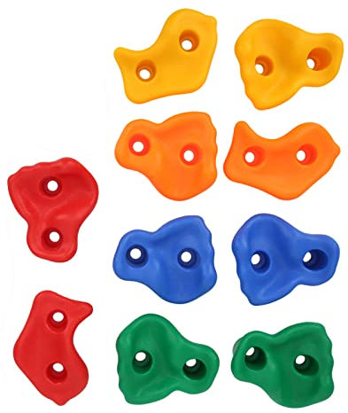 Yctze Buntes Klettergriff-Set für, Zubehör für Spielgeräte, Sichere und Starke Kletterwandgriffe