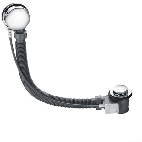 Accessoires de tuyau de vidange de baignoire, bonde de baignoire et tuyau de trop-plein, bonde de baignoire pop-up, facile à nettoyer, facile à installer