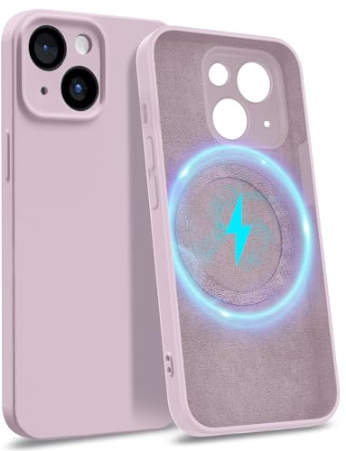 MyGadget Custodia per iPhone 15 Plus [ Quadrupla Protezione ] - Case in Silicone Rigido con Fodera in Microfibra - Cover Rosa