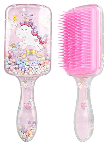 NHQZ Spazzola Districante per Capelli,Pettine per Capelli Unicorno,Spazzola Districante per Capelli Bagnati e Asciutti,Districa Tutti i Tipi di Capelli,Riduce la Rottura,Delicata Sui Capelli Bagnati