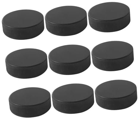 BESTonZON 9stücke Gummipuck Für Training Eishockey-Puck Offizieller Puck Übungspuck Für Junge Mädchen Erwachsene Pucks Für Training