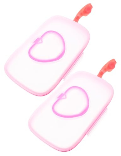 Cabilock 2 Stück-pack Tragbare Feuchttuchbox für Babys mit Aufhängevorrichtung Leicht Umweltfreundliches Pp Aufbewahrungsbox für Babyfeuchttücher Unterwegs und Am Kinderwagen