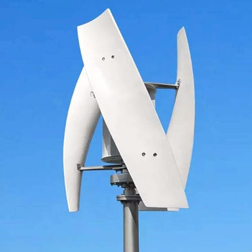 MJMLUCK Kit de aerogenerador de 6000 W: generador eólico de 3 Palas de Baja Velocidad con Controlador para Sistemas de energía eólica Vertical de energía renovable (24 V)