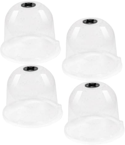 VICASKY 4 Pezzi Copertura Protettiva per Piante da in Plastica Trasparente Dome Traspirante per Semenzaio Serra Germinazione Resistente e Uccelli