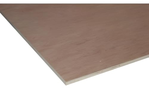 Non-Structural Hardwood Plywood Sheet 12mm x 1220mm x 2440mm – Moisture Resistant Smooth Sanded Timber Board for Joinery, Shelving, Furniture, DIY, and Interior or Exterior Use