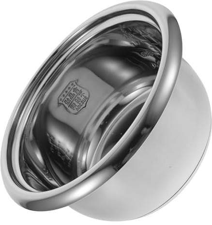 NUOBESTY Pot Intérieur INOX Épais pour Cuiseur Riz Multifonction Récipient Cuisson Polyvalent et Antiadhésif Remplacement pour Autocuiseur Électrique