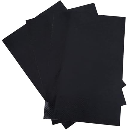 EOJDDPA PVC Repair Patches Kit Waterproof Durable Inflatable Boat Repair Kit for Raft Canoe Kayak Pool Toy 3 Colors Black Red Grey 3 Pieces 10x15cm (Black)