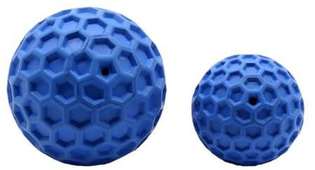 Boule en nid d'abeille for Nettoyage des Dents, Jouet interactif Caoutchouc Naturel for Chien, Auto-Divertissement, for Animaux de Compagnie(Ball(Blue),Small Size555555)