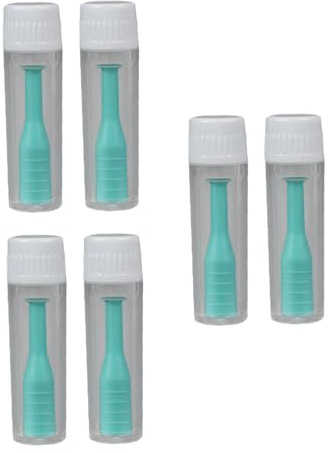 HEANUJJ 6 st Sugproppslinsinsättare och Borttagare Material med Hållare Hygienisk och Skonsam för Kontaktlinser Enkel att Använda och Rengöra Färg med Förvaringsfodral